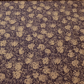 William Morris Inspired F775 Black/Tan 100% Cotton Fabric WOF 110cm-112cm